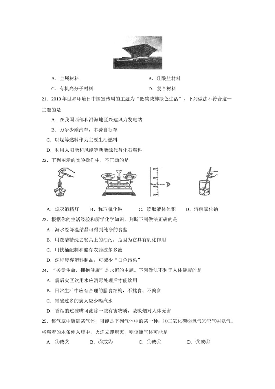 2010年山东省聊城市中考化学试卷及答案.docx_第2页