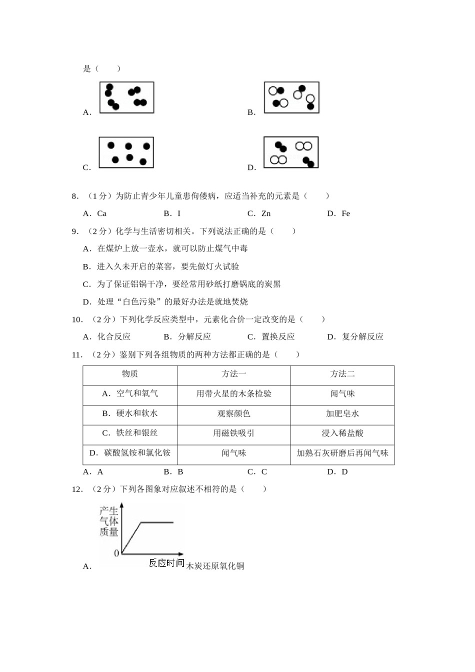 2016年辽宁省朝阳市中考化学试题（空白卷）.docx_第2页