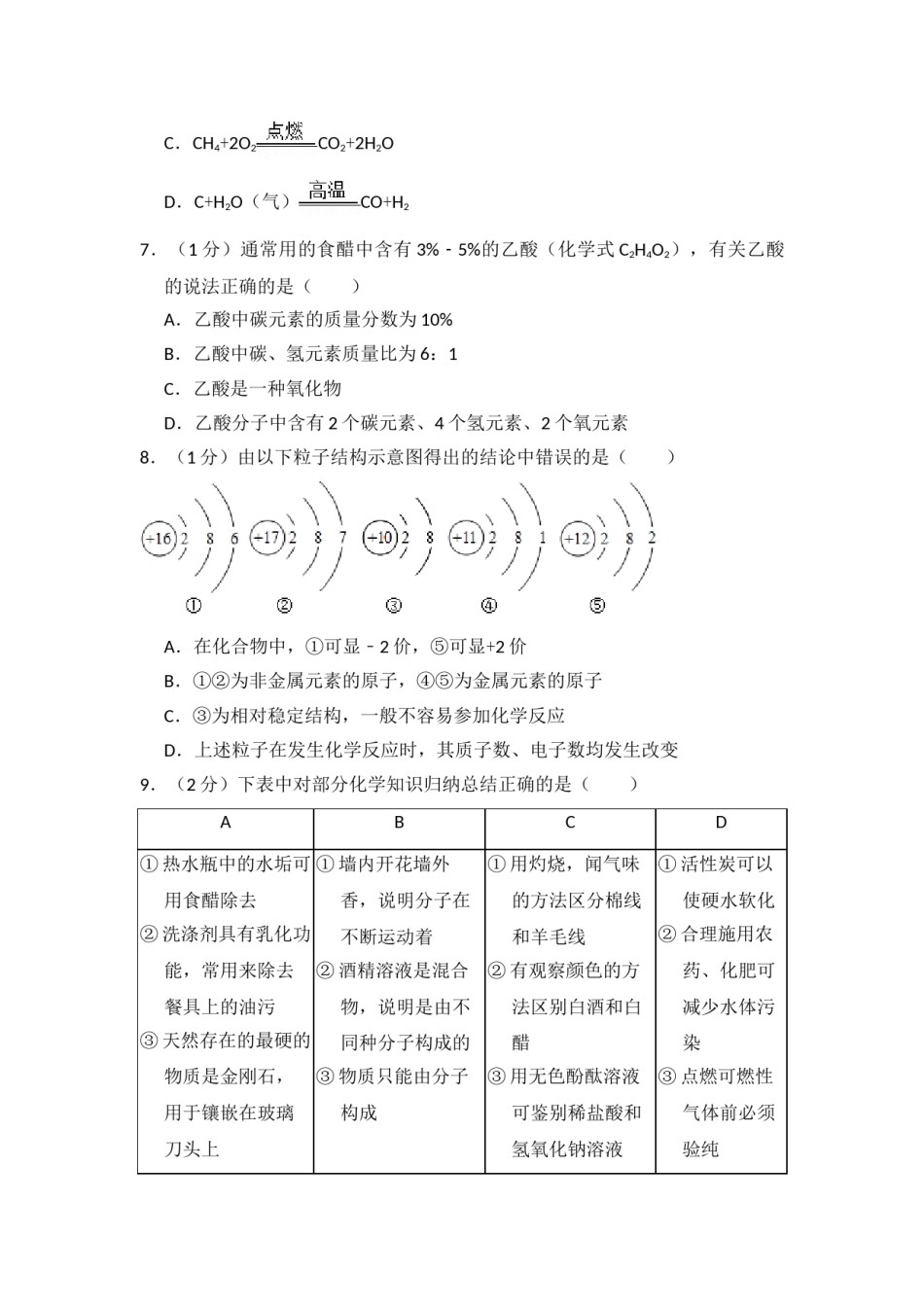 2014年青海省中考化学试卷（省卷）【原卷版】.doc_第2页