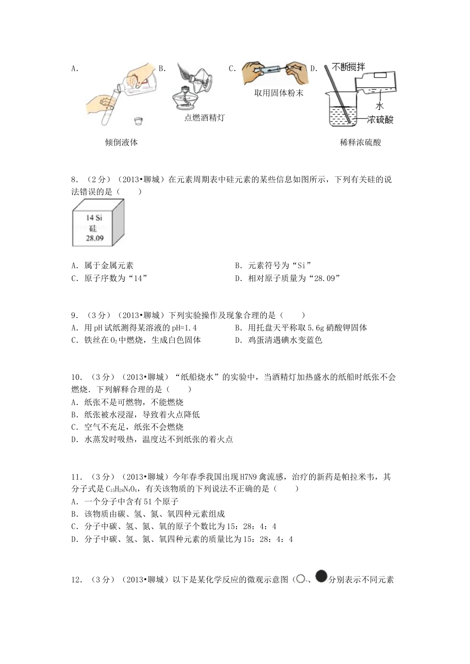 2013年中考化学试卷.docx_第2页